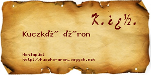 Kuczkó Áron névjegykártya
